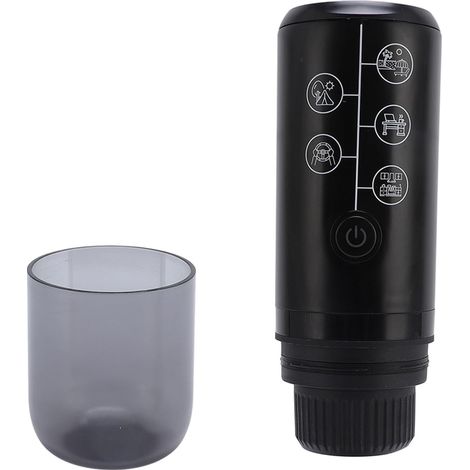 Expresso électrique de voyage, 17bar, ABS/SUS, noir, pour camping (1/5)