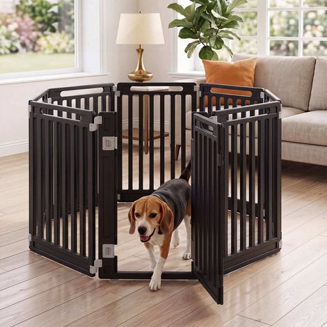 31.5" Height HDPE Dog Playpen, 8 Panels, Indoor/Outdoor (1/5)