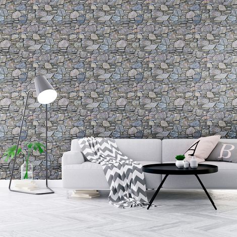 Sticker effet papier peint - PIERRES D'ANCHORAGE - 30x30cm (1/5)