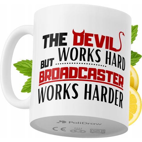 Lustige Tasse für Moderatoren – Kaffee- oder Teetasse mit witzigem Textdesign – ideal für Geburtstage, Namenstage, Feiertage und besondere Anlässe. Hochwertige Tasse für Zuhause, Büro und Arbeit. Farb