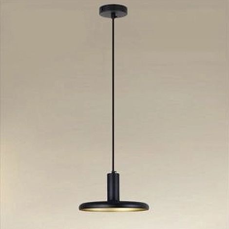 TrAdE Shop Traesio - Lampadario A Sospensione Design Moderno Con Paralume In Ferro Nero Oro E27 Ip20 33757 - (1/4)