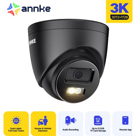 ANNKE PoE Telecamera di sicurezza 3K esterni visione notturna a colori, IP67, rilevamento movimento, accesso remoto (1/5)