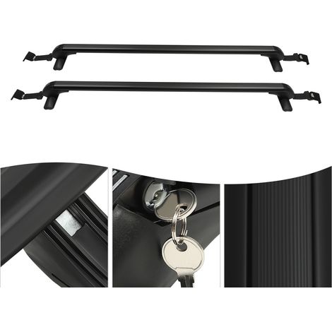 Barra trasversale portabagagli tetto alluminio 41.34" per auto 4/5 porte (1/5)