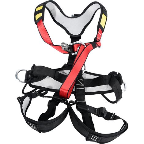 Harnais d'escalade intégral ceinture de sécurité pour escalade en plein air alpinisme descente en rappel (1/5)