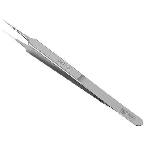 BST-19 Fine pince à épiler à fil flottant coude de téléphone portable allongé ultra-pointu Plus pince à épiler dure (1/5)