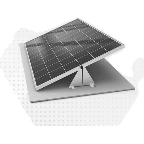 Support de panneau solaire, inclinaison réglable, construction durable, 240x195x43mm (1/2)