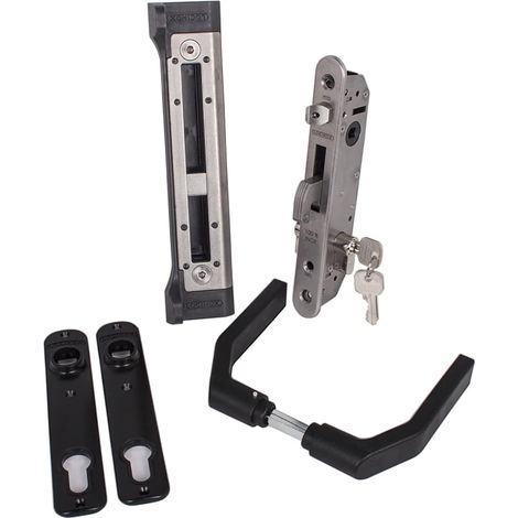 Complete Mortice Lock Set for Revolving Doors Swing Doors Court Doors
