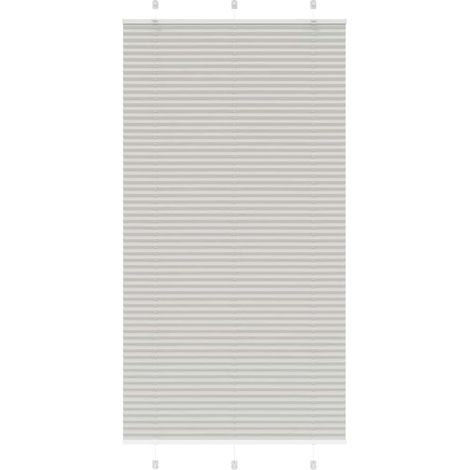 Plissee Hellgrau 110x200 cm Stoffbreite 109,4 cm Polyester