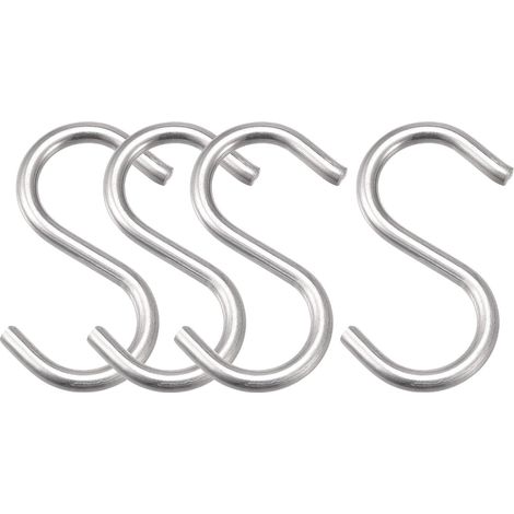 4 pièces. S Haken 1,97" long Edelstahl Aufhänger pour objets suspendus dans la cuisine (1/5)
