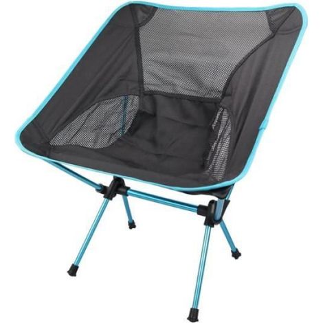 Pêche,Chaise pliante de voyage ultralégère, chaise Portable à charge élevée pour Camping, plage, randonnée, - Type Sky blue (1/4)