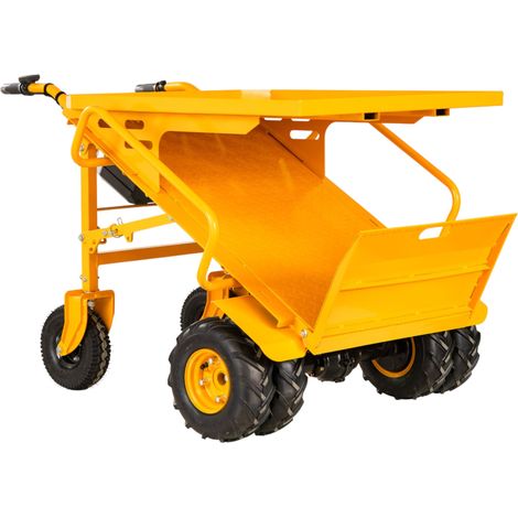 Mw Tools – Diable électrique 400 kg 4 roues motrices largeur 940 mm – Capacité de 400 kg sur terrain accidenté – Batterie lithium 6Ah – ES400B1 (1/5)