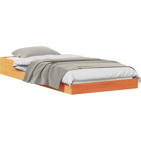 Maison Exclusive - Bettrahmen Wachsbraun 80 x 220 cm Massives Kie