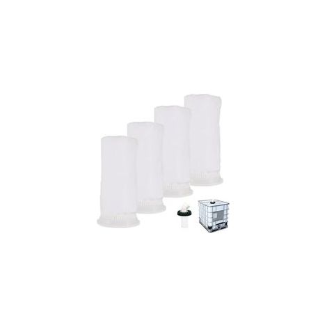 4PCS Filtre en Nylon IBC,Filtre de Rechange IBC,Filtre IBC pour Réservoir d'eau de Pluie IBC 1000 litres,IBC Lavable Filtre,Raccord de Couvercle de Réservoir IBC (163 mm) (1/5)