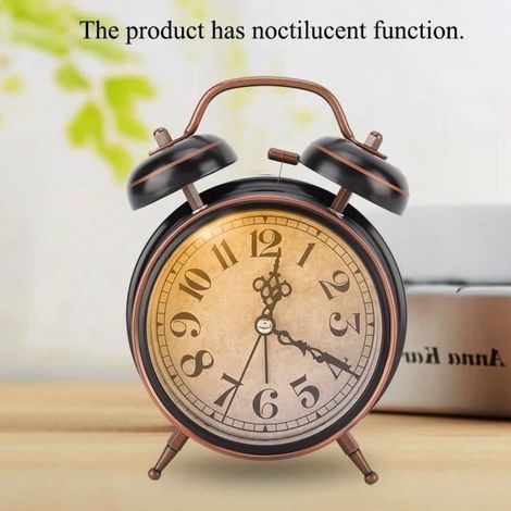 Retro-mechanischer Wecker mit doppelter Metallglocke