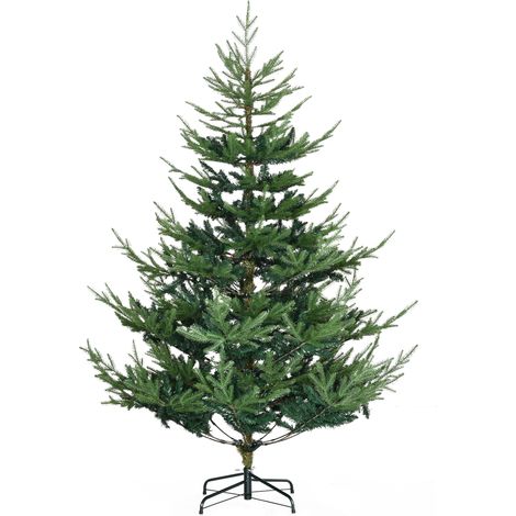 Sapin de Noël artificiel 180 cm style pin, 795 pointes, pieds pliables avec structure acier pour intérieur (1/5)
