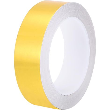 Metallisches Klebeband, 3 cm x 25 m, für Fliesen, ideal für Wände, Schränke, Badezimmer, Böden, Fliesen, Autos und Dekorationen, Gold