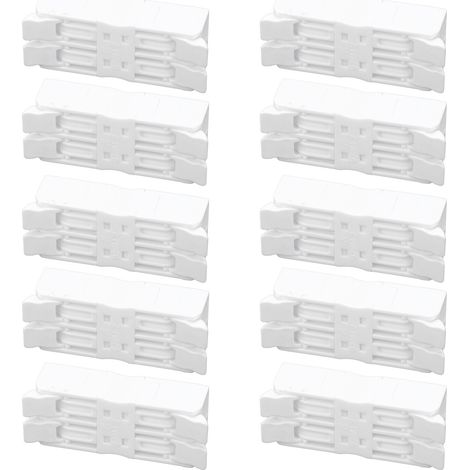 Connecteur électrique 928M-2P, lot de 10, borne rapide sans vis à double serrage, matériel de câblage pour bâtiment (1/5)