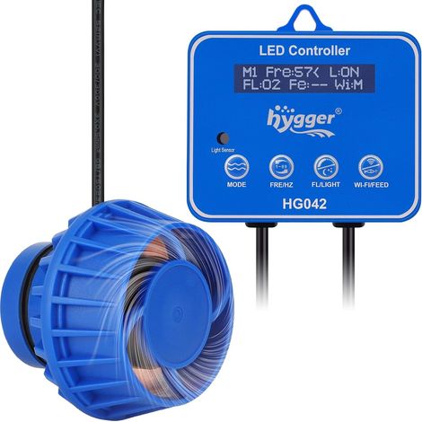 10W Pompe à Eau Pour Aquarium, 6 Modes D'onde, Débit D'eau Réglable, Générateur de Vagues, Avec Support Magnétique, Pour Aquariums d'Eau Douce et d'Eau de Mer, Tête de Récif de Corail (1/5)