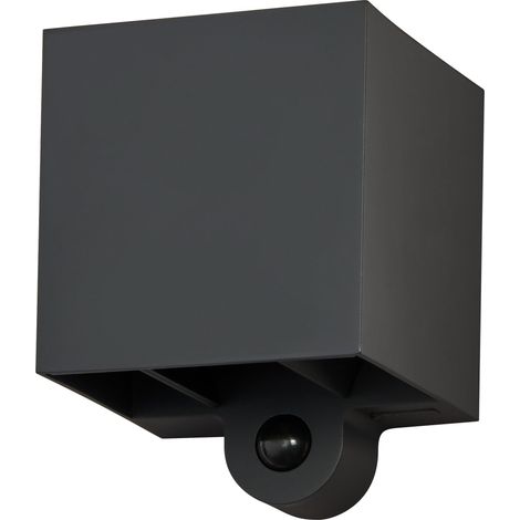 LEDVANCE ENDURA STYLE ADJ BEAM Éclairage extérieur, 2,5W, 180lm, gris foncé, éclairage indirect, détecteur de mouvement, capteur de lumière, IP54, 3000K, lumière blanc chaud. (1/5)