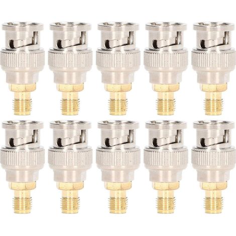 Jeu de 10 câbles adaptateurs coaxiaux RF (SMA femelle vers BNC mâle)