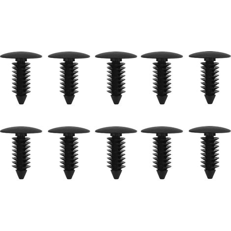 100pcs Rivet en Plastique, Agrafes Universelles de Garniture de Porte de Voiture Attache de Fixation de Retenue Clip de Pare-chocs Clips de Goupille (1/5)