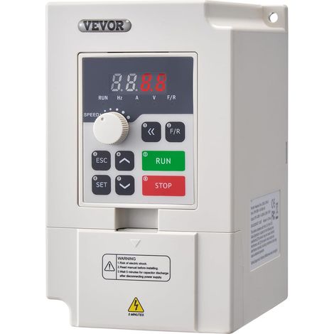 Variable Frequency Drive, Three-Phase Input 380V 50/60Hz to Three-Phase Output 0-380V 0-2000Hz VFD for CNC Spindle Motor Speed Control, 2.2kW-5A (1/5)