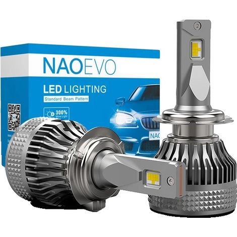 Phare de voiture LED, haute luminosité, installation facile, Phare, Espagne, H4/9003/HB2 Salut/Lo (1/2)