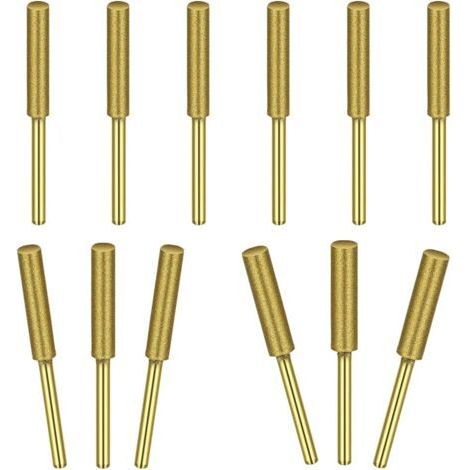 Kit de 12 limes pour affûtage de chaîne de tronçonneuse - Tailles assorties 5/32" 3/16" 7/32" (1/5)