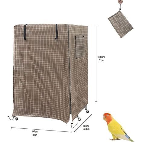 Birdcage, Washable Birdcage, Windproof and Dustproof Cover - 97 x 60 x 130CM (1/5)