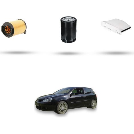 Kit tagliando 3 filtri compatibile con Vw Golf V (1K1,1K5,AJ5,5M1,521) 1.6 16v 75kw Dal 2003 Al 2009 (1/5)