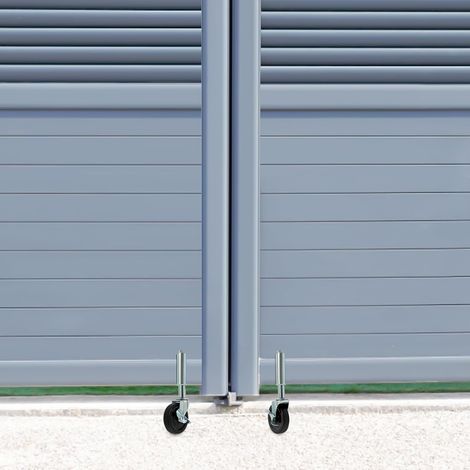 2er Federbelastete Torrollen Set, Schwerlastrollen Torrolle mit Bremse, 100 KG Belastbarkeit, Federbelastete Rollen für Bauernhöfen, Gärten (1/5)