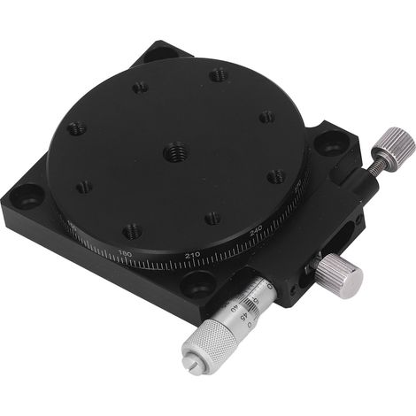 R-Achsen-Schiebeplattform, 360° drehbar, manuelle Linearpositionierplattform aus Aluminiumlegierung für optische Instrumente (1/5)