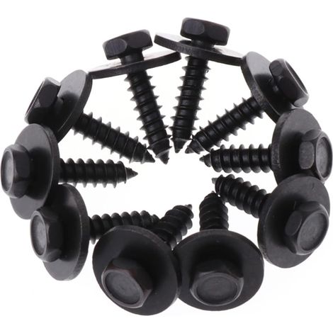 50x vis à tête hexagonale, Remplacement OEM n°: 07-14 - 7-129 - 160, pour BMW Fender Liner Splashboard Moteur Couvercle de Pare - Chocs vis Auto - taraudeuse (1/3)