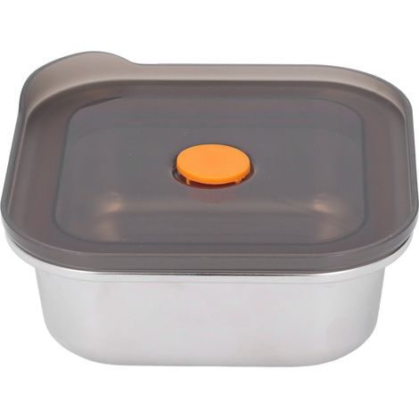 Boîte de conservation alimentaire sous vide en acier inoxydable 316, type bento, pour réfrigérateur, 500 ml (1/5)