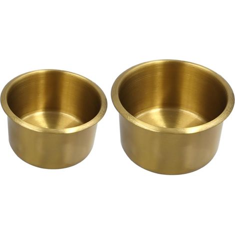 Lot De 2 Porte-gobelets Universels en Métal pour Bateau Voiture Canapé Porte-gobelets en Laiton pour Accessoires Dintérieur