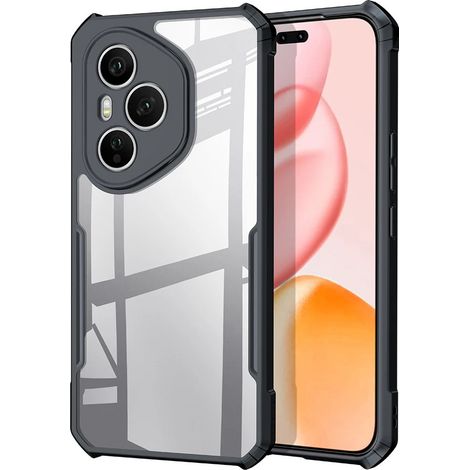 Custodia per Honor 400 Pro 5G, ibrida anticaduta, nera (1/4)