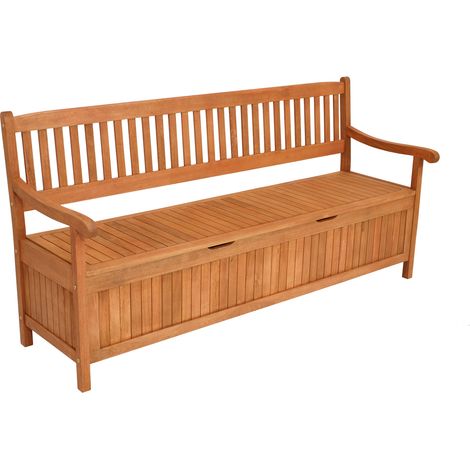 Truhenbank MONTEGO XXL 4-sitzer, Eukalyptus geölt (1/4)