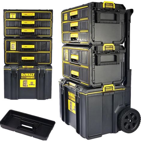 Dewalt Toughsystem 2 DS450 Rolling Tool Trolley + 2 Draw + 3 Draw Organiser (1/5)