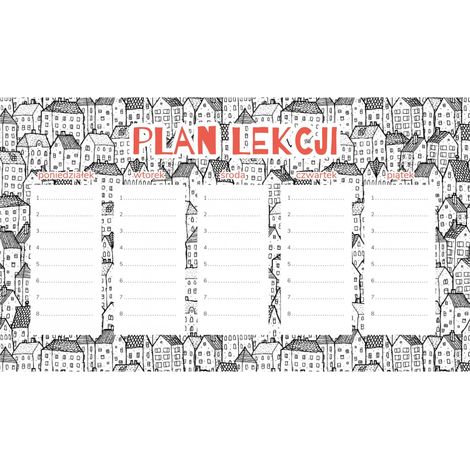 Piano di lezione magnetico Libro da colorare Città 30x17,5 cm