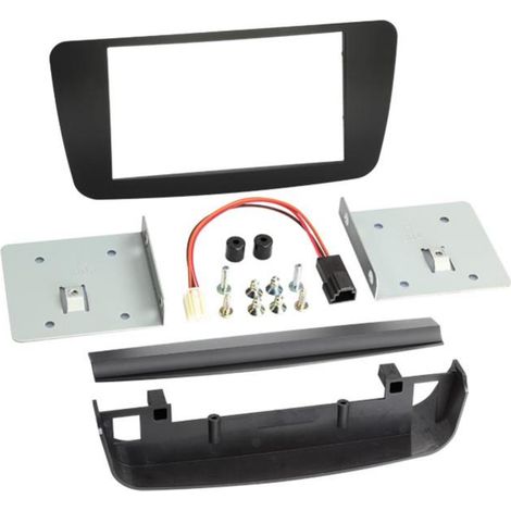 Facade autoradio 2DIN compatible avec Mercedes W176 classe ap13 Noir