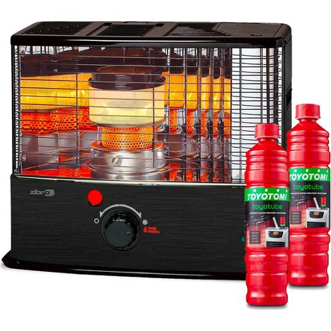 Stufa a Combustibile Liquido a Stoppino Toyotomi Zibro RC 32 Stainless/Nero 3.2 kW 135 m3 (1/3)