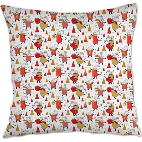 Housses de coussin en polyester résistante lavable pour canapé lit chaise décoratif de ferme la saint-valentin (1/5)
