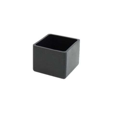 Set mit 4 quadratischen Gummifüßen für Stuhl-, Tisch- und Möbelbeine (40 mm, schwarz) - Crezuo (1/4)
