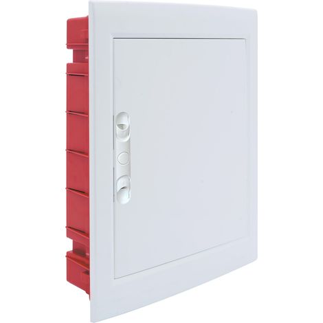 Centralino da incasso con portello cieco e telaio estraibile, 24 moduli, 330x420x80 mm, bianco, ideale per installazioni elettriche interne