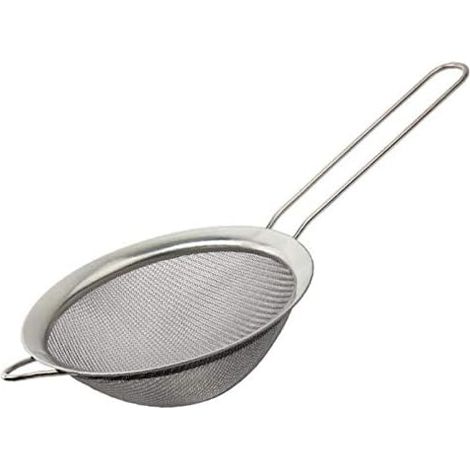 Tamis à farine en acier inoxydable, 22 cm, maille fine anti-corrosion, maille fine pour la cuisine (1/5)