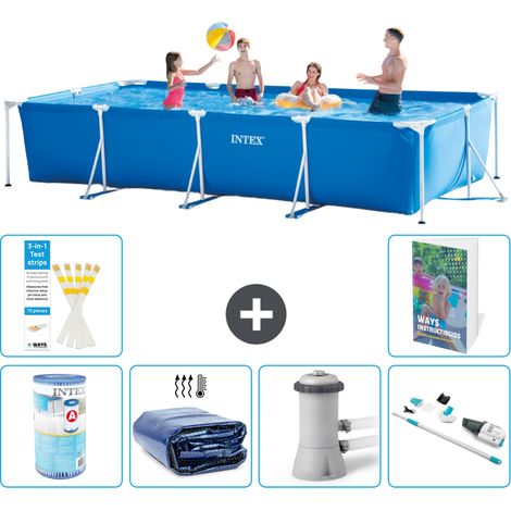 Rechteckiger Frame Pool - 450x220x84 cm - 7-teilig S27