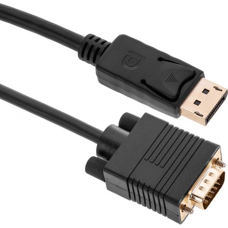 BeMatik - Cable DisplayPort male vers VGA male 2 m (1/5)