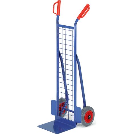 Rollcart kleine Gitter-Stapelkarre aus Stahlrohr 300mm Schaufelbreite Luft