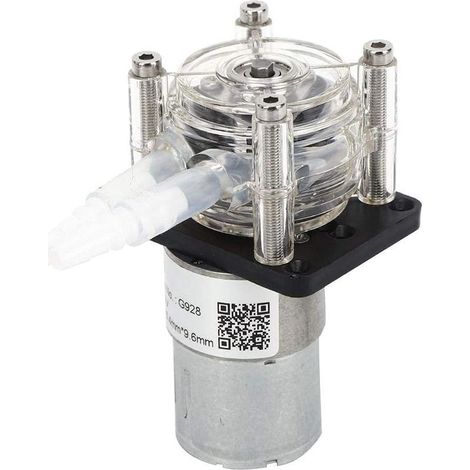 Pompe Péristaltique DC 24V, 500ml/min, Haut Débit, Moteur à Engrenages, Tube Silicone 6,4x9,6mm, pour Aquarium et Laboratoire (1/5)