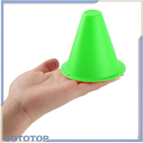 Marqueur Football - PE - 8,5 x 8,5 cm - Pour Entraînement Football Extérieur Intérieur - 10 Pièces (1/5)